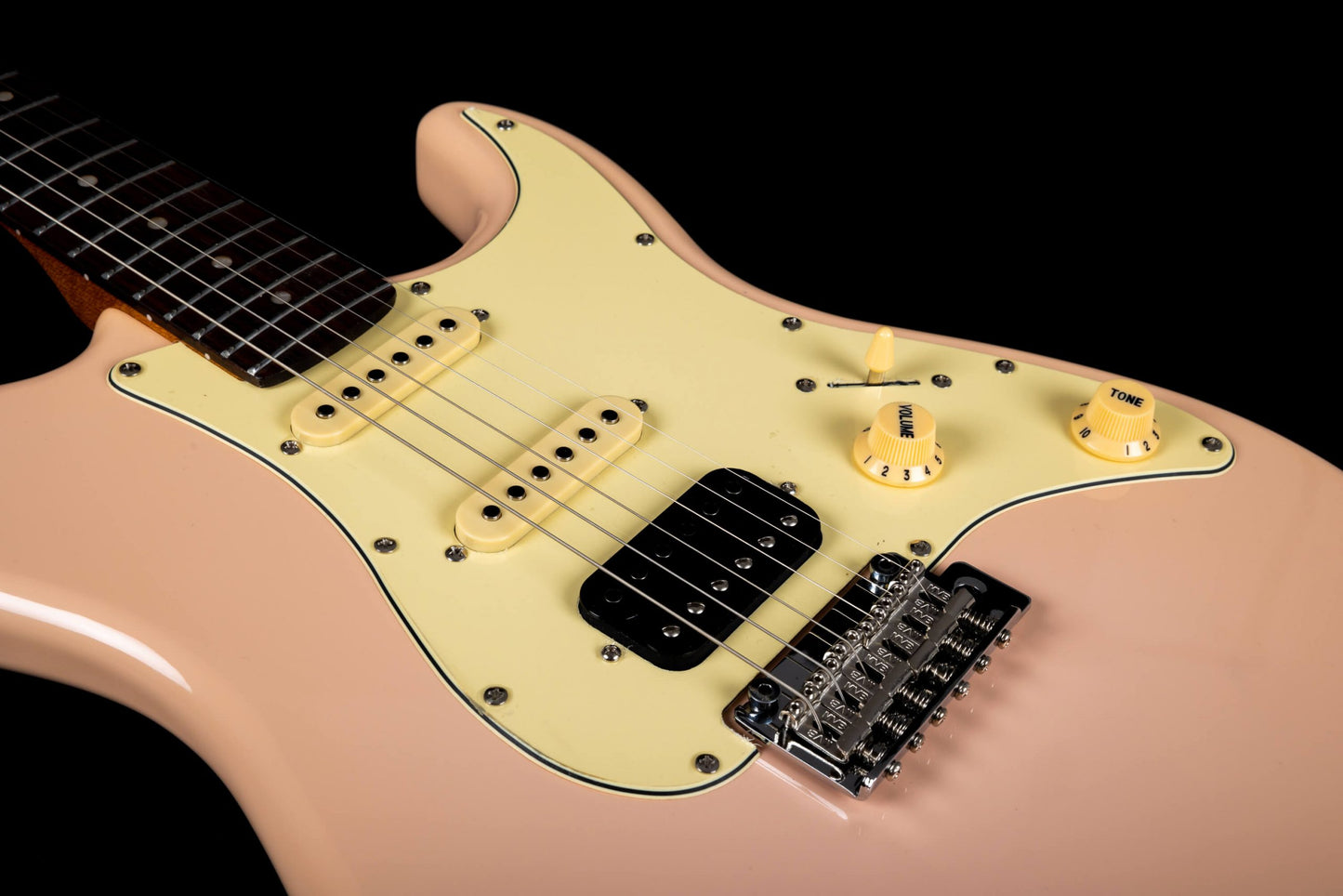 Electric Guitar Jet Guitars JS400 PKR Shell Pink Free Setup