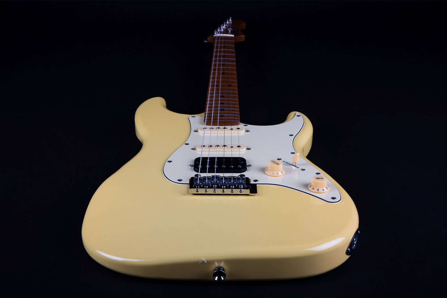Electric Guitar Jet Guitars JS400 VYW Vintage Yellow Free Setup