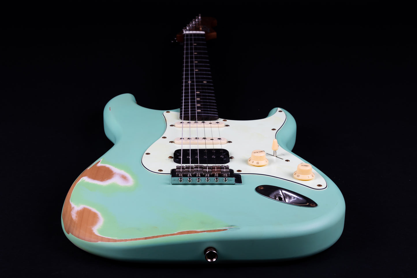 Electric Guitar Jet Guitars JS400 Relic SFG Sea Foam Green Free Setup