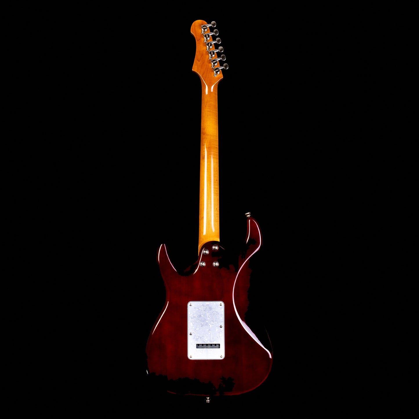 Electric Guitar Jet Guitars JS450 TBK Transparent Black Free Setup