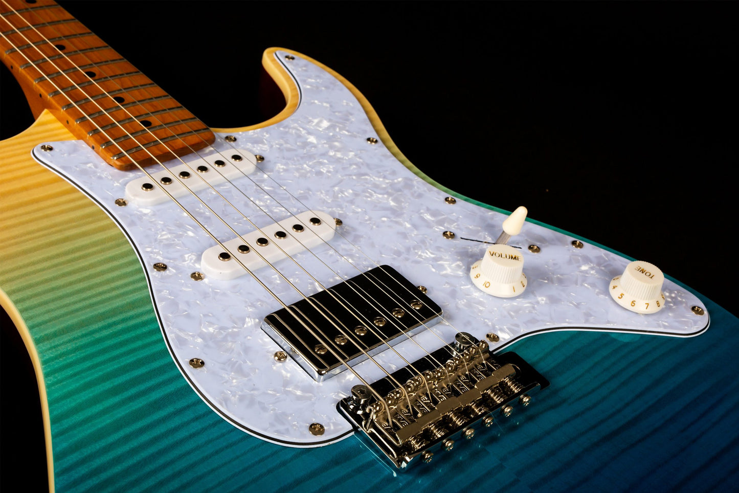 Electric Guitar Jet Guitars JS450 TBL Transparent Blue Free Setup