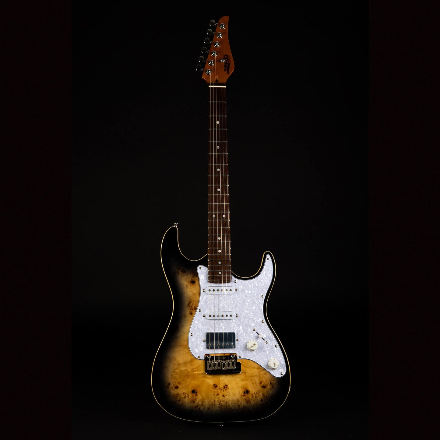 Electric Guitar Jet Guitars JS450 QTBR Transparent Brown Free Setup