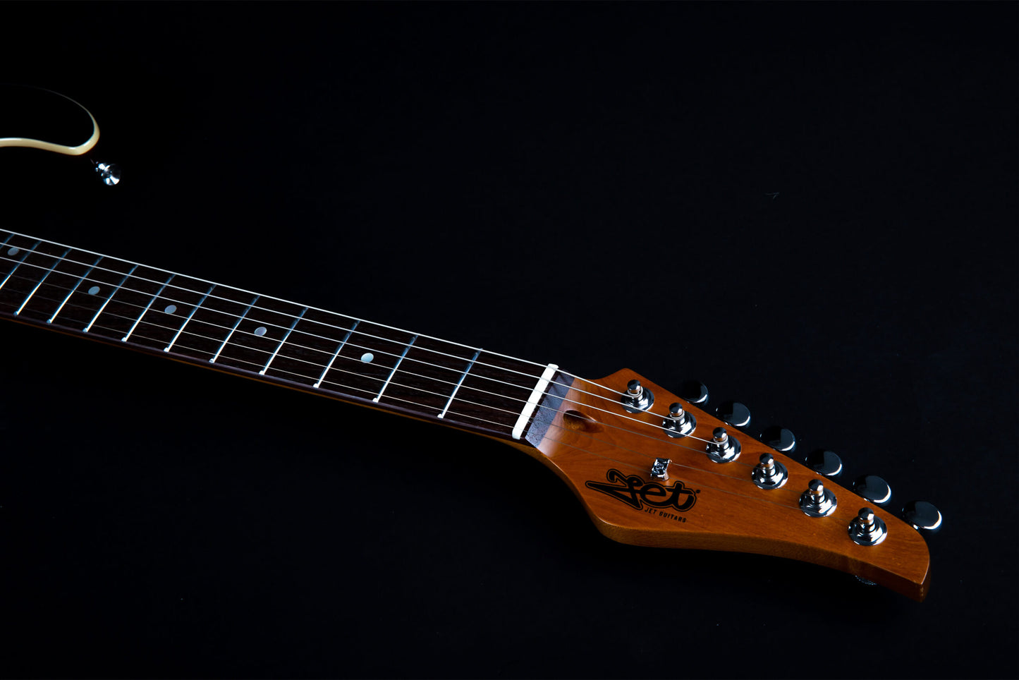 Electric Guitar Jet Guitars JS450 QTBR Transparent Brown Free Setup