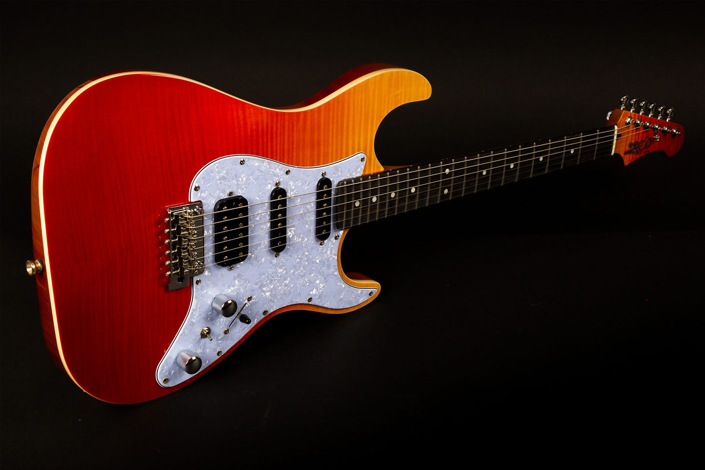 Electric Guitar Jet Guitars JS600 TRS Transparent Red Free Setup