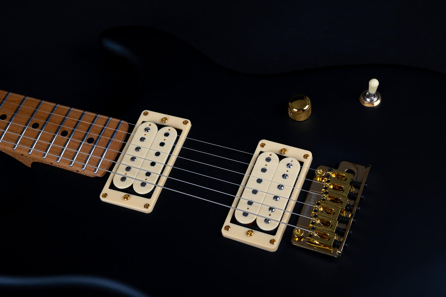 Electric Guitar Jet Guitars JS700 MBK Matte Black Free Setup