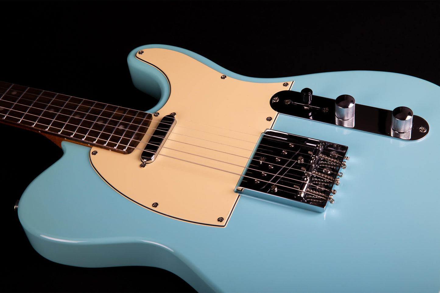 Electric Guitar Jet Guitars JT300 BLR Sonic Blue Free Setup