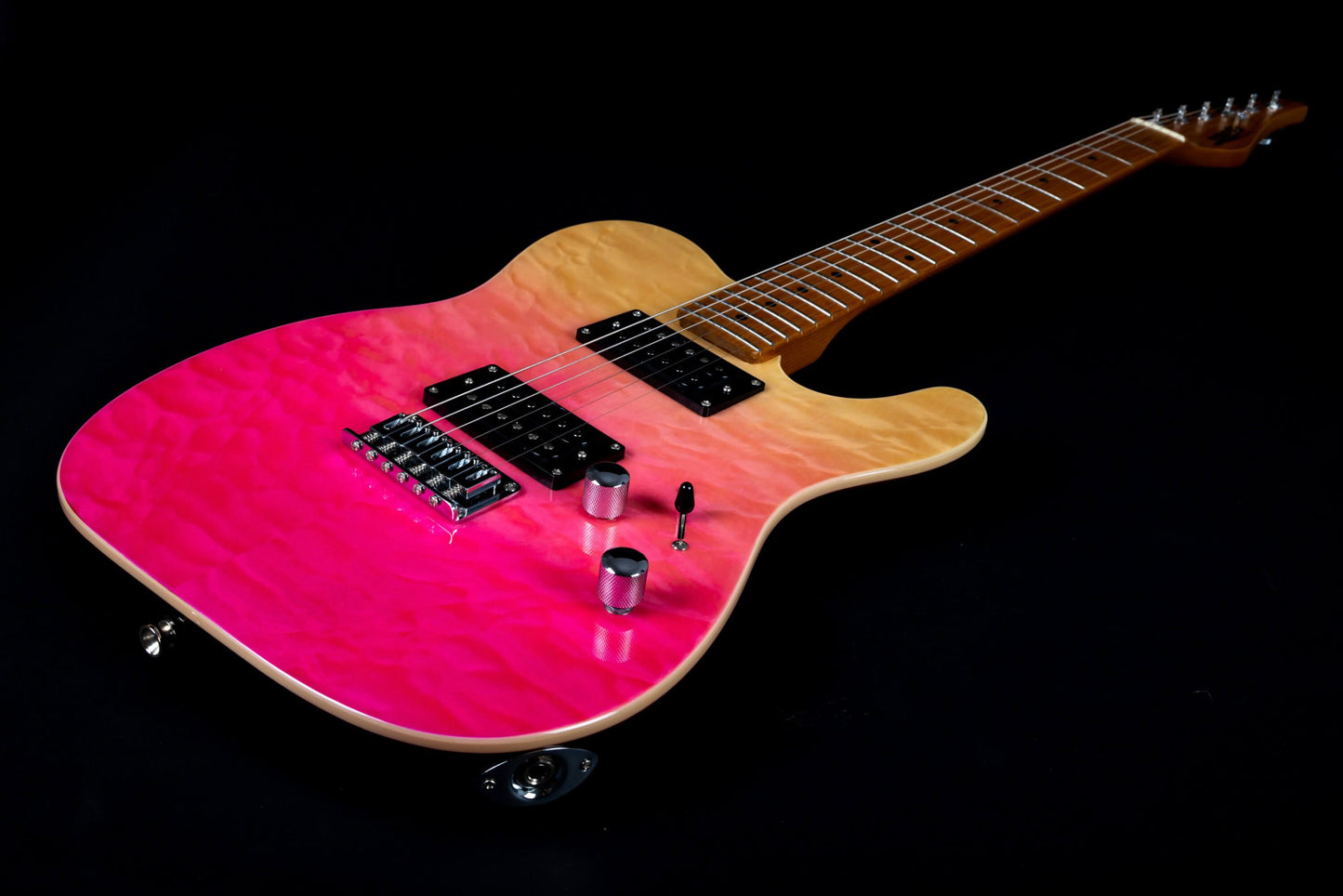 Electric Guitar Jet Guitars JT450 QTPK Transparent Pink Free Setup