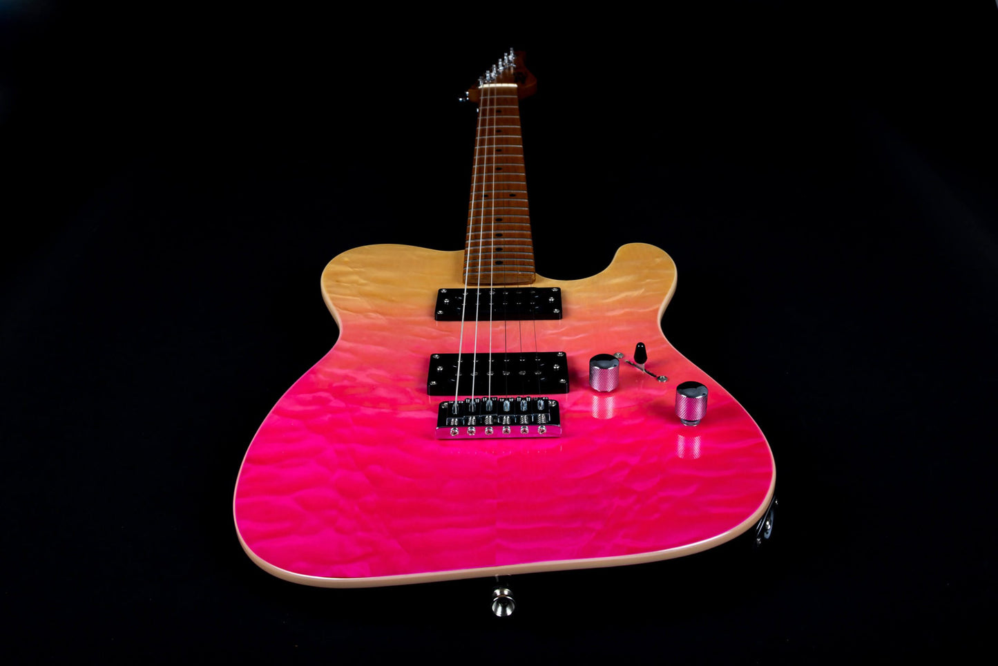 Electric Guitar Jet Guitars JT450 QTPK Transparent Pink Free Setup