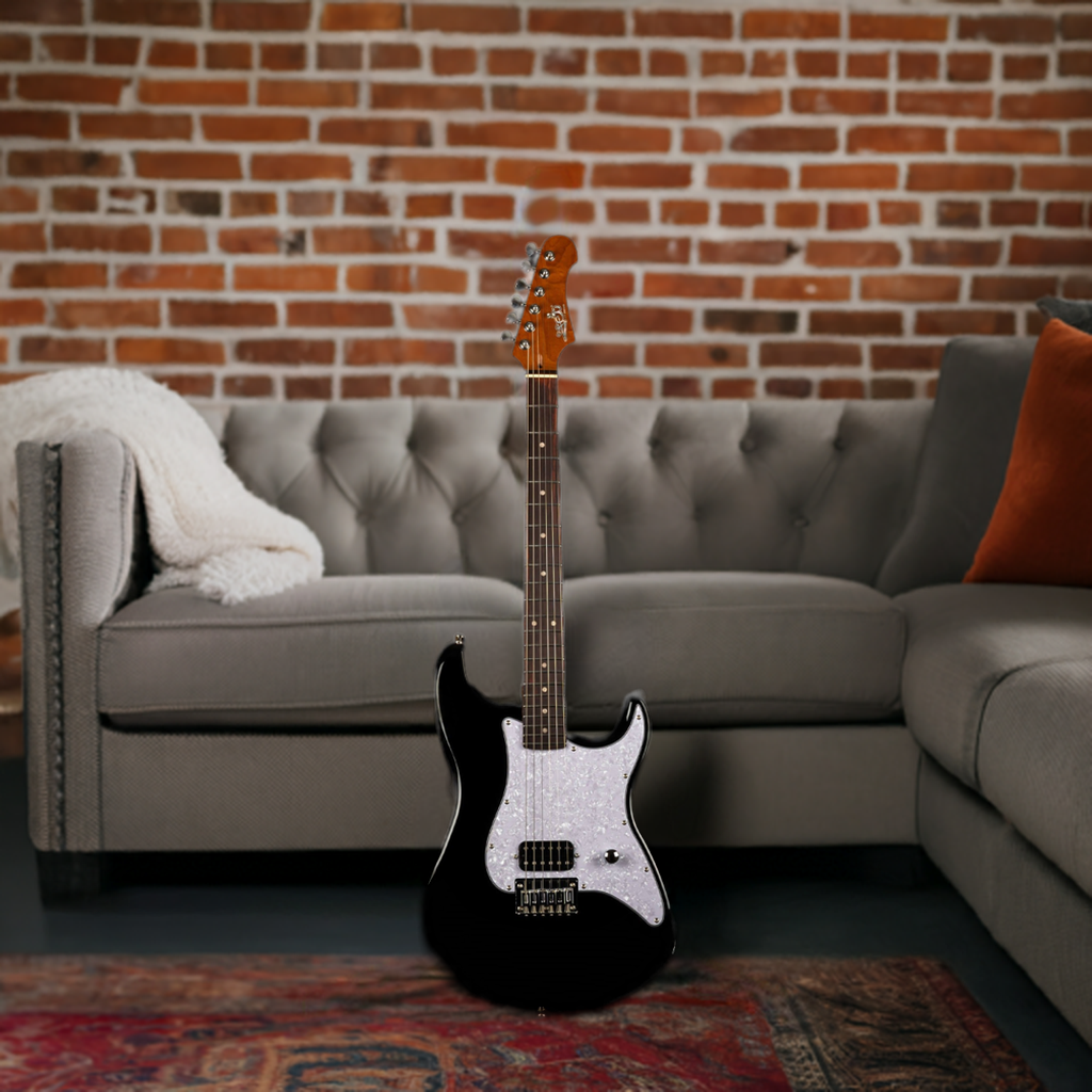 Electric Guitar Jet Guitars JS400 HT BK Free Setup