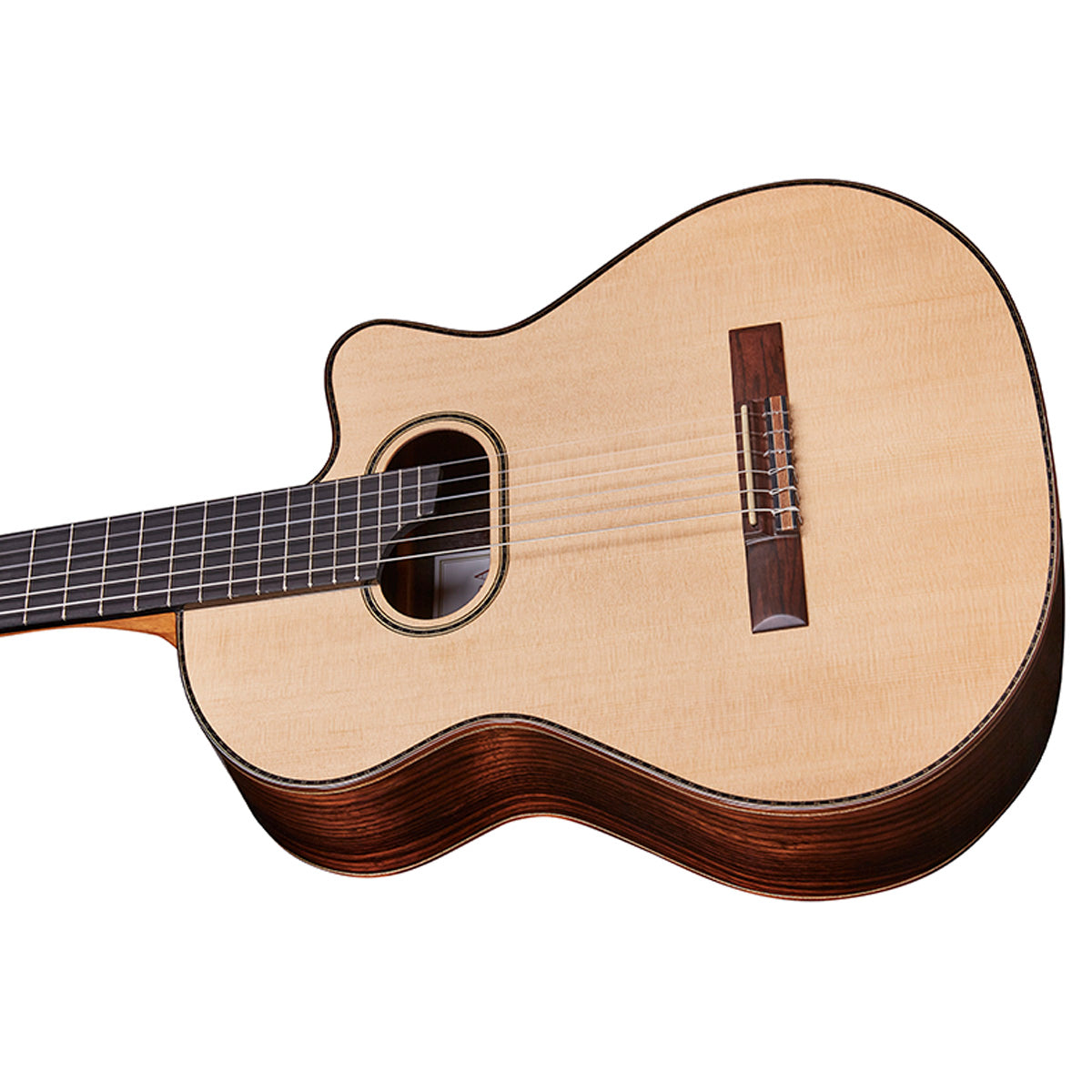 Argentine Tango La Alpujarra Model 100KFIX Classical Concert Guitar With Case And Fishman Prefix Plus T