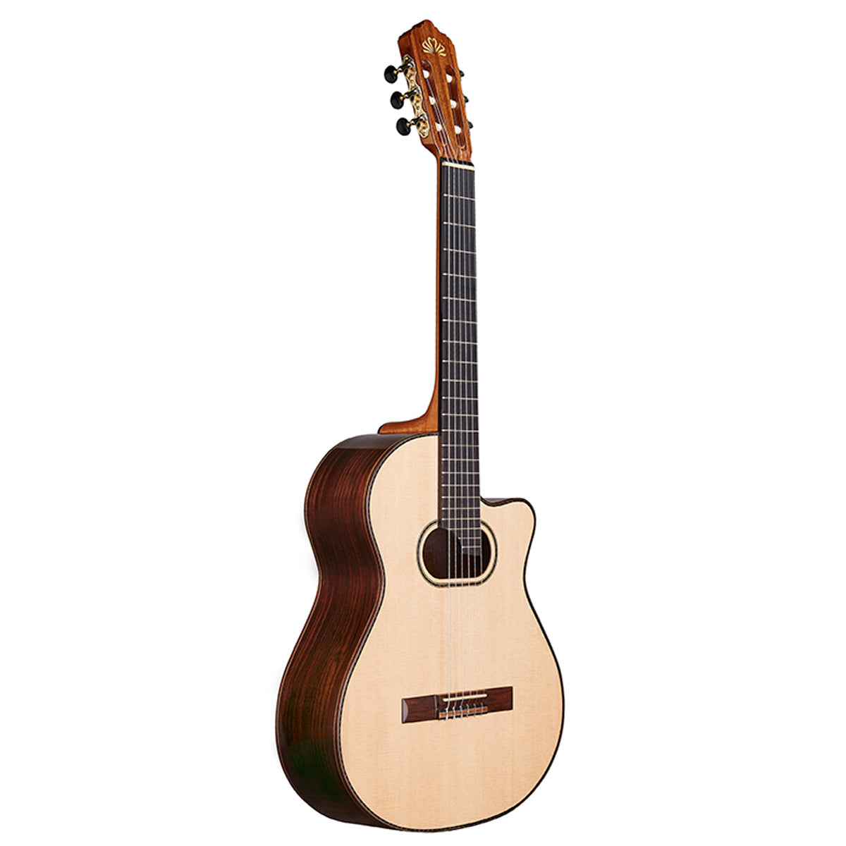 Argentine Tango La Alpujarra Model 100KFIX Classical Concert Guitar With Case And Fishman Prefix Plus T
