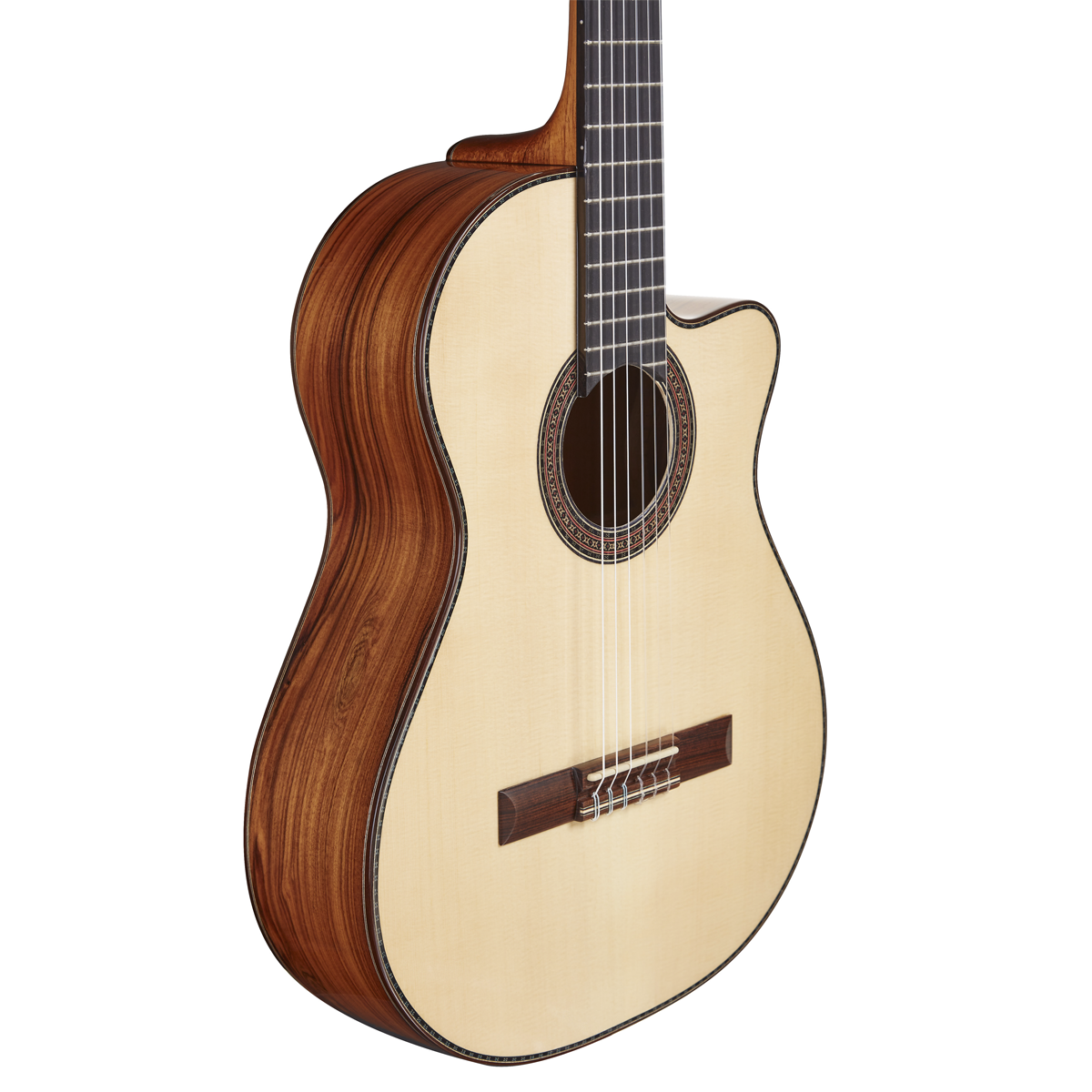 Argentine Tango La Alpujarra Model 85KFIX Classical Concert Guitar With Case And Fishman Prefix Plus T