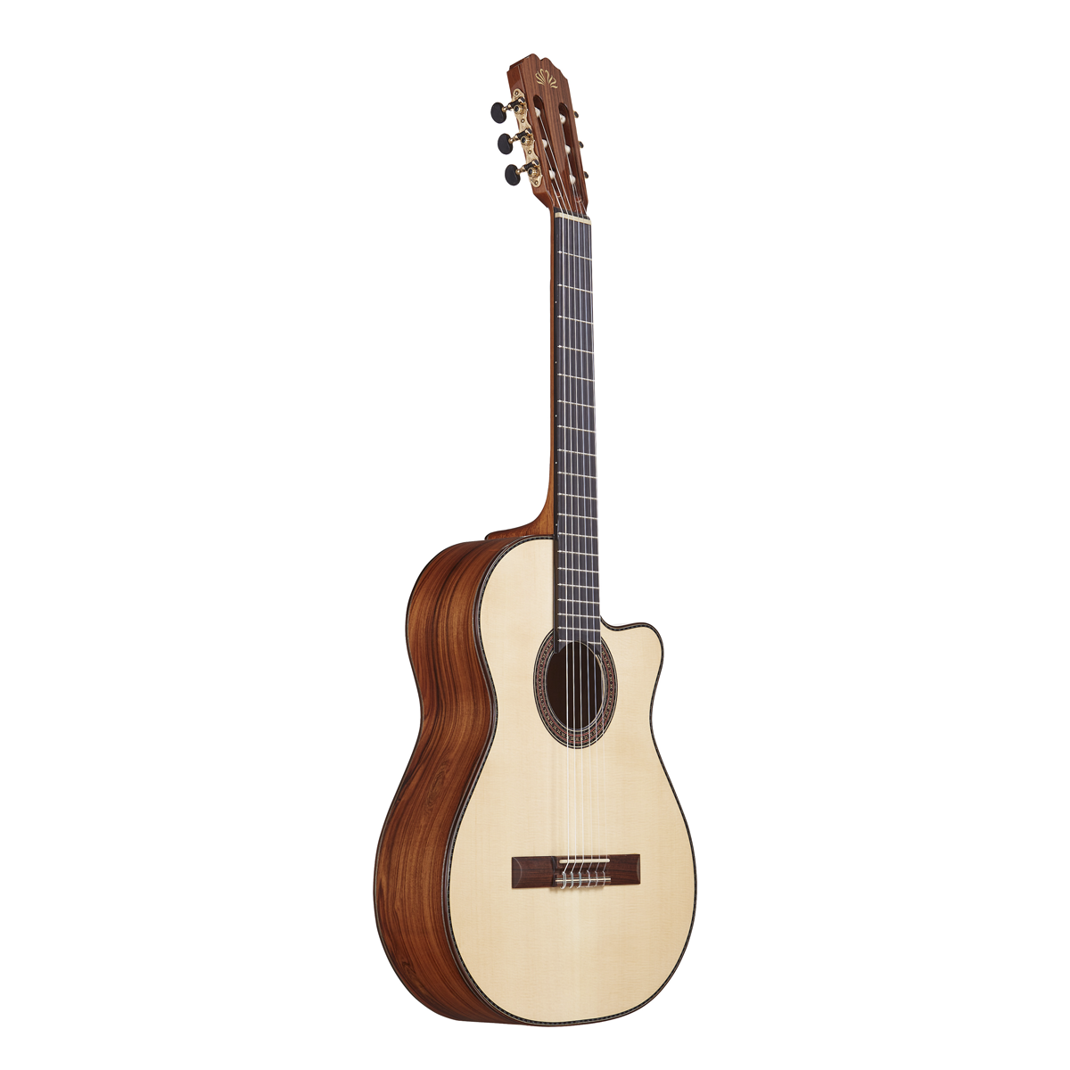Argentine Tango La Alpujarra Model 85KFIX Classical Concert Guitar With Case And Fishman Prefix Plus T