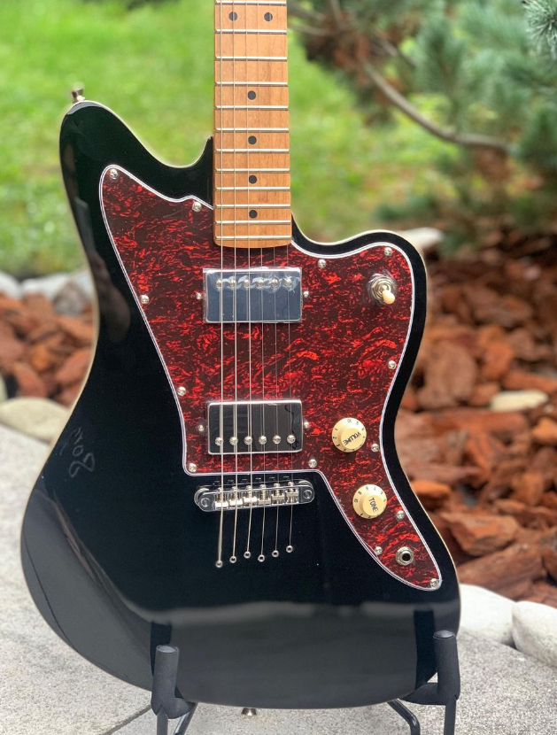 Electric Guitar Jet Guitars JJ350 BK Black Free Setup