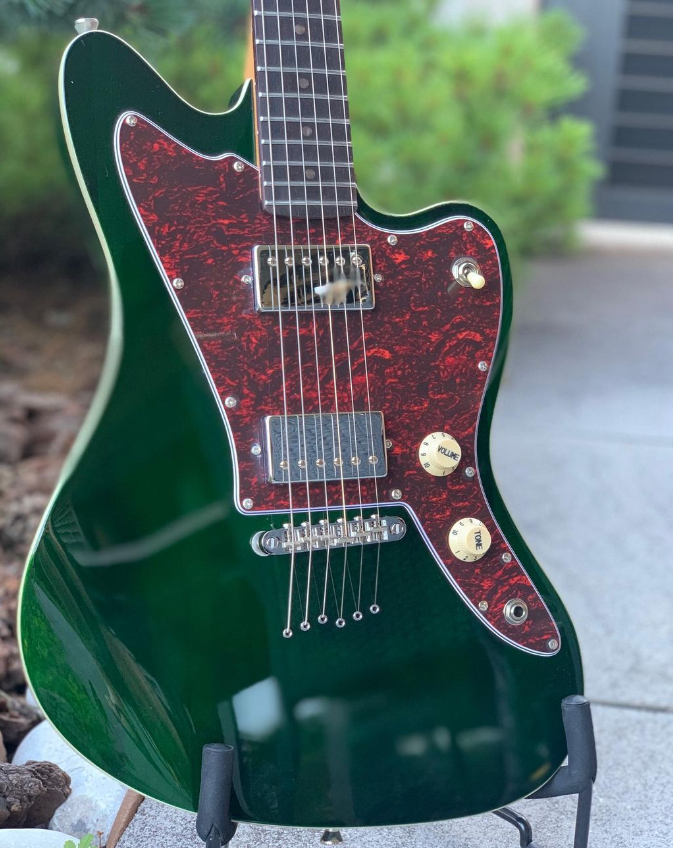 Electric Guitar Jet Guitars JJ350 GR R Green Free Setup