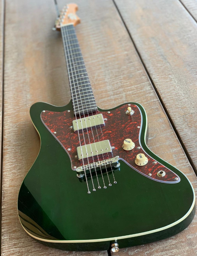 Electric Guitar Jet Guitars JJ350 GR R Green Free Setup