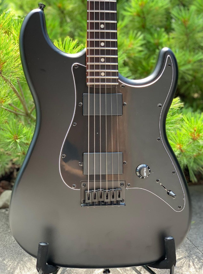 Electric Guitar Jet Guitars JS400 MBK R Matte Black Free Setup
