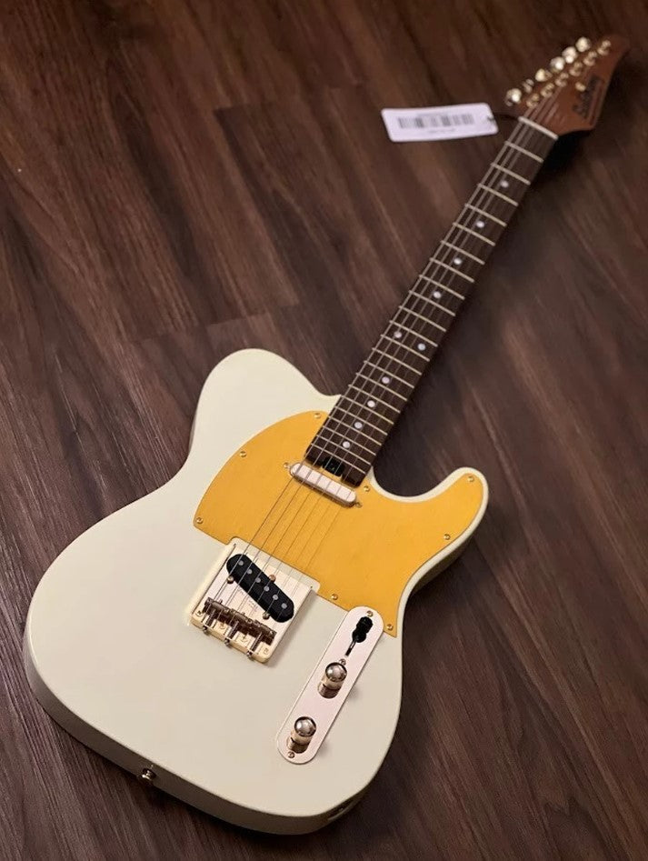 Electric Guitar Soloking MT-1G Elite In Vintage White With Gold Hardware Nafiri Special Run