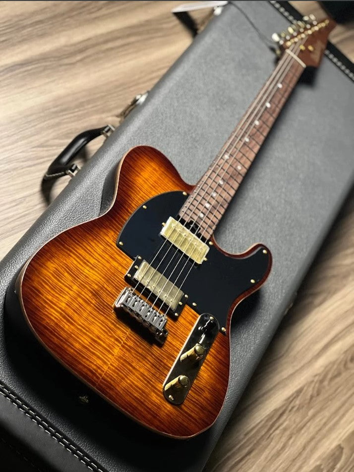 Electric Guitar Soloking MT-1 Fmt 22 Deluxe HH In Shaded Edgeburst Nafiri Special Run