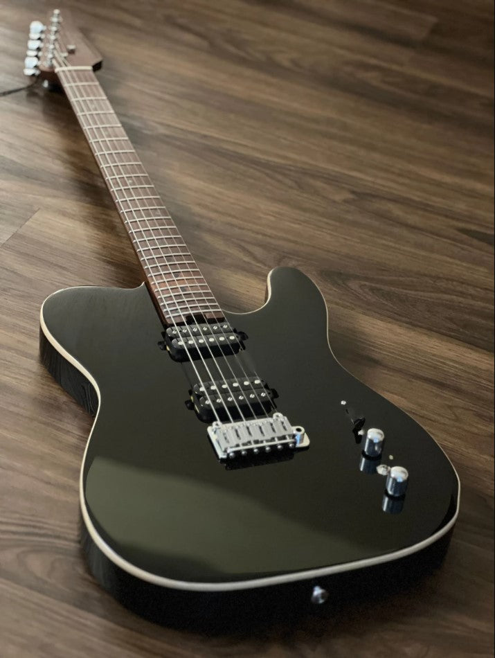 Electric Guitar Soloking MT-1 Modern HH 24 Pro In Black With 9 Sound Switch