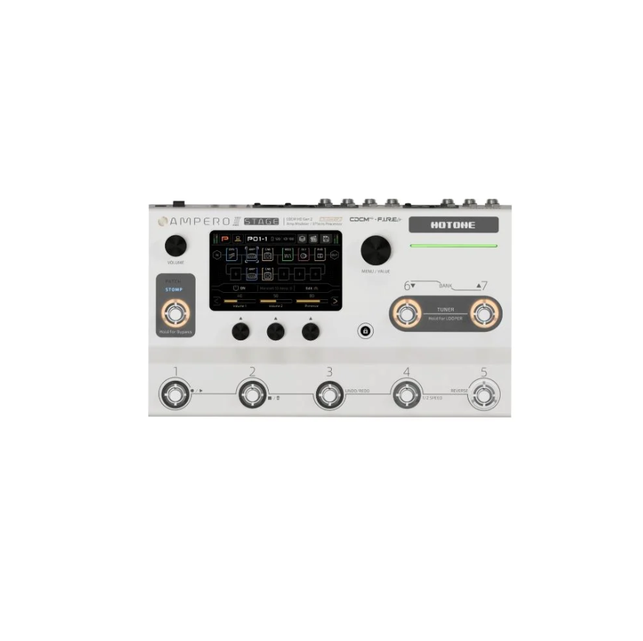 Hotone Ampero II Stage MP-380 Amp Modeler Effects Processor Touch Screen