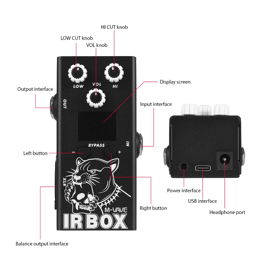 M-Vave IR BOX Impulse Loader for Guitar or Bass