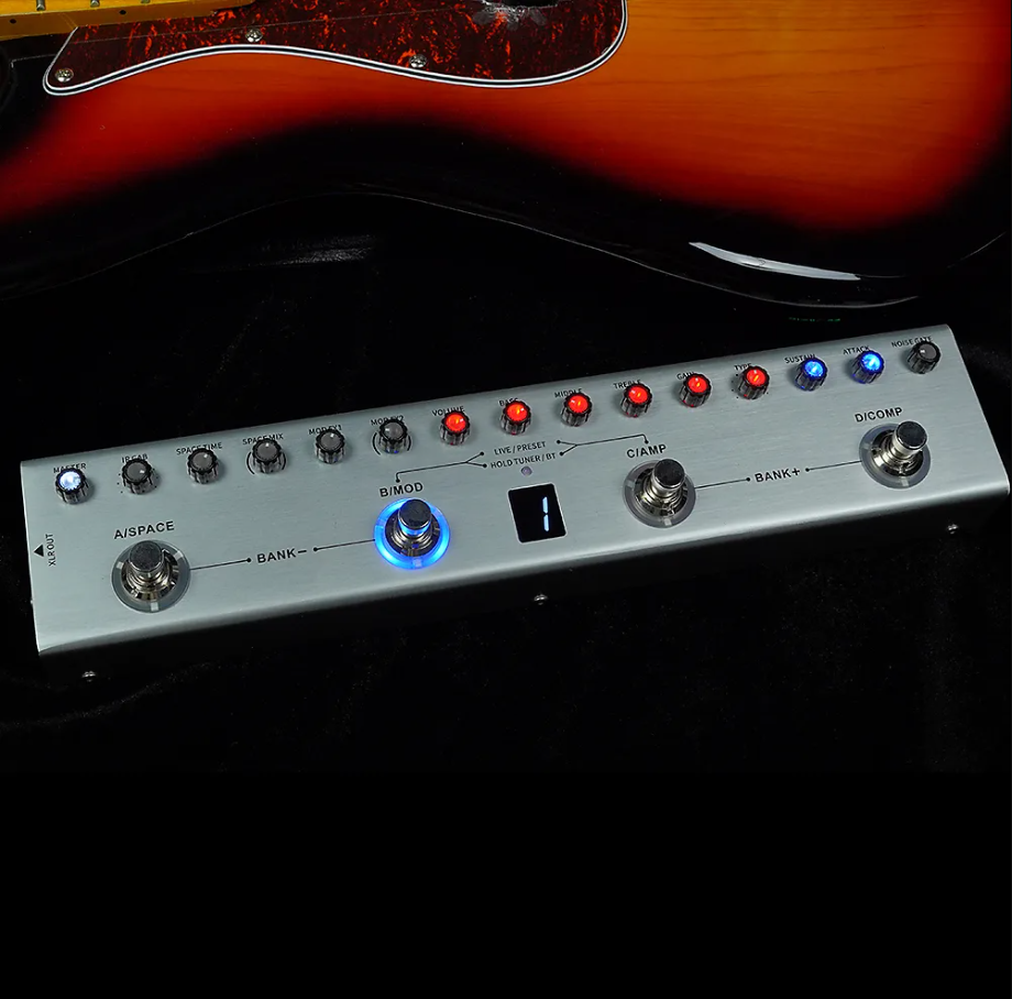 M-Vave Tank-B Bass Multi Effects Processor Rechargeable Modeling IR Cabinets