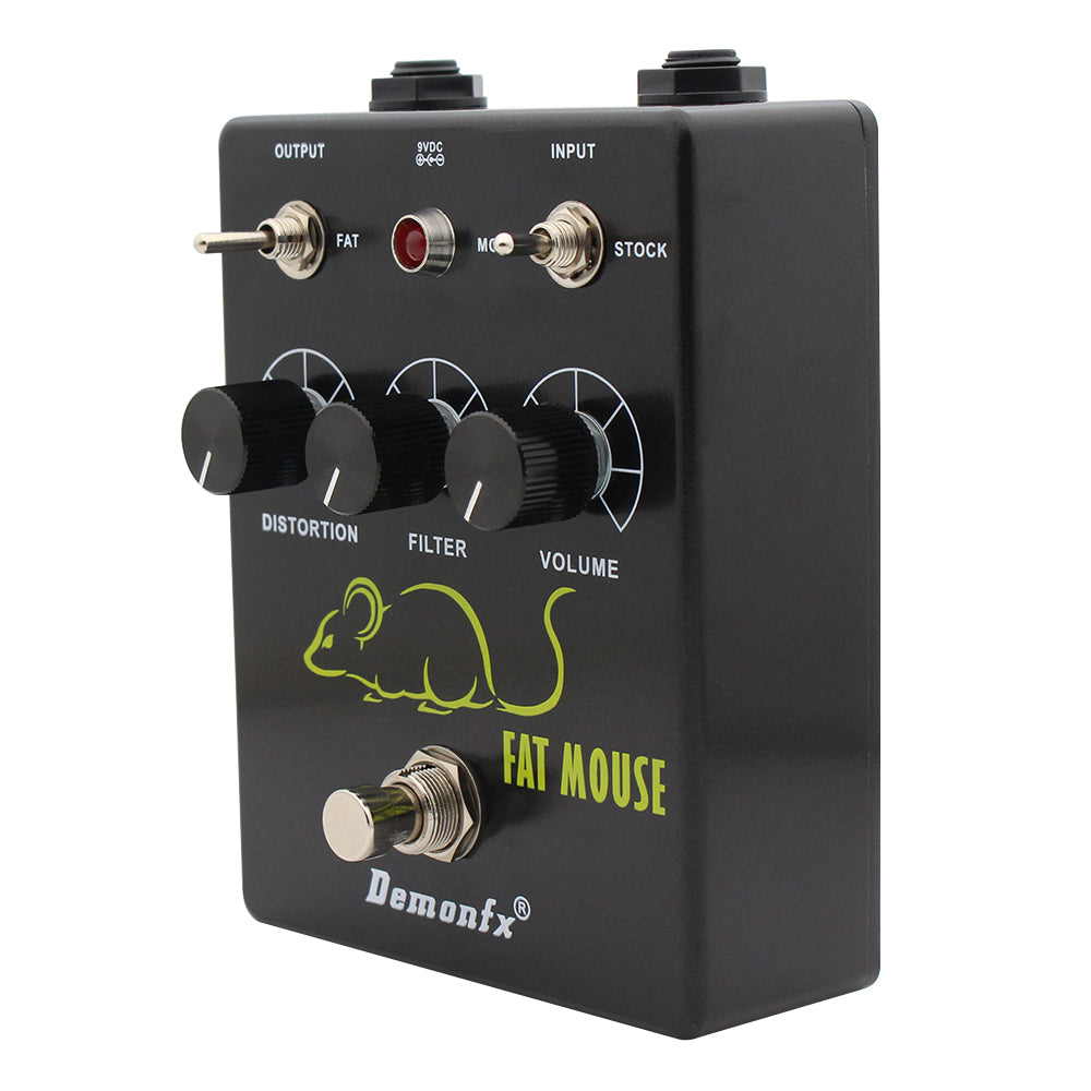 DemonFx Fat Mouse Distortion Fuzz Electric Guitar Pedal