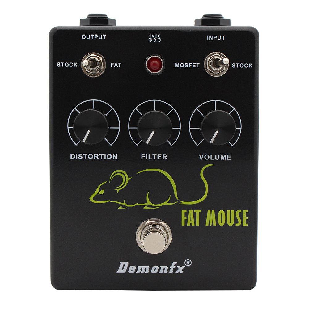 DemonFx Fat Mouse Distortion Fuzz Electric Guitar Pedal