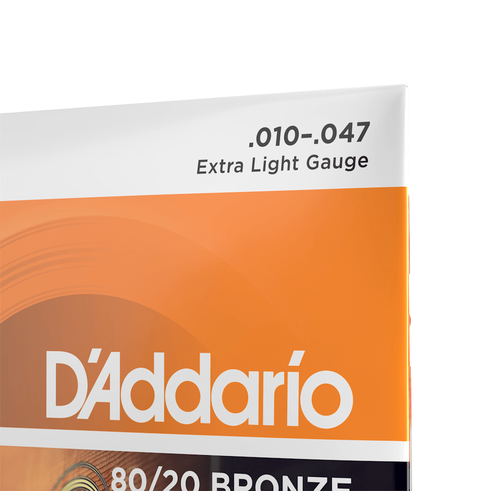 D'Addario EJ10 Extra Light Acoustic Guitar Strings 10-47