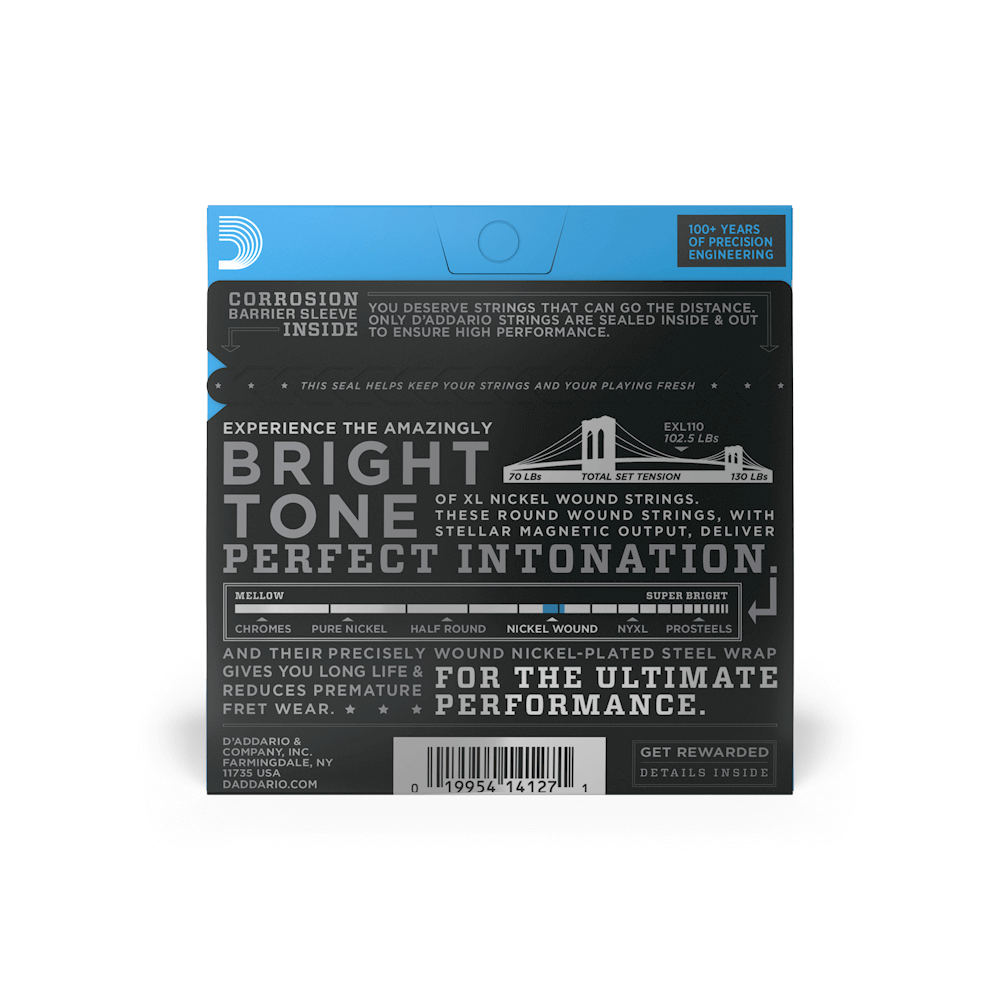 D'Addario EXL110 Regular Light Electric Guitar Strings 10-46