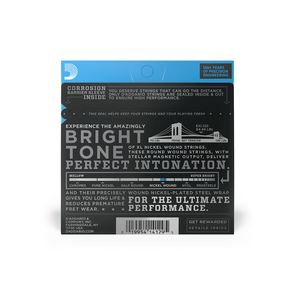 D'Addario EXL120 Super Light Electric Guitar Strings 09-42