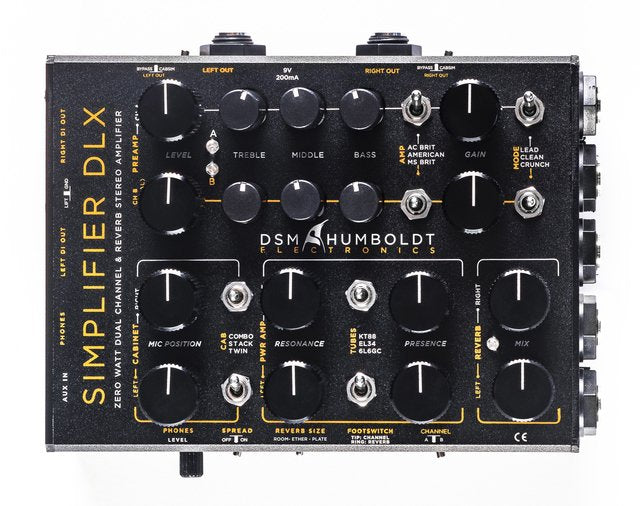 DSM & Humboldt Electronics Simplifier Deluxe Zero Watt Stereo Guitar Preamp CabSim DI