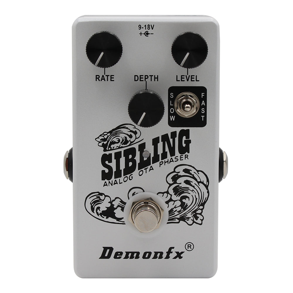 DemonFx Sibling Vintage Phaser Electric Guitar Pedal