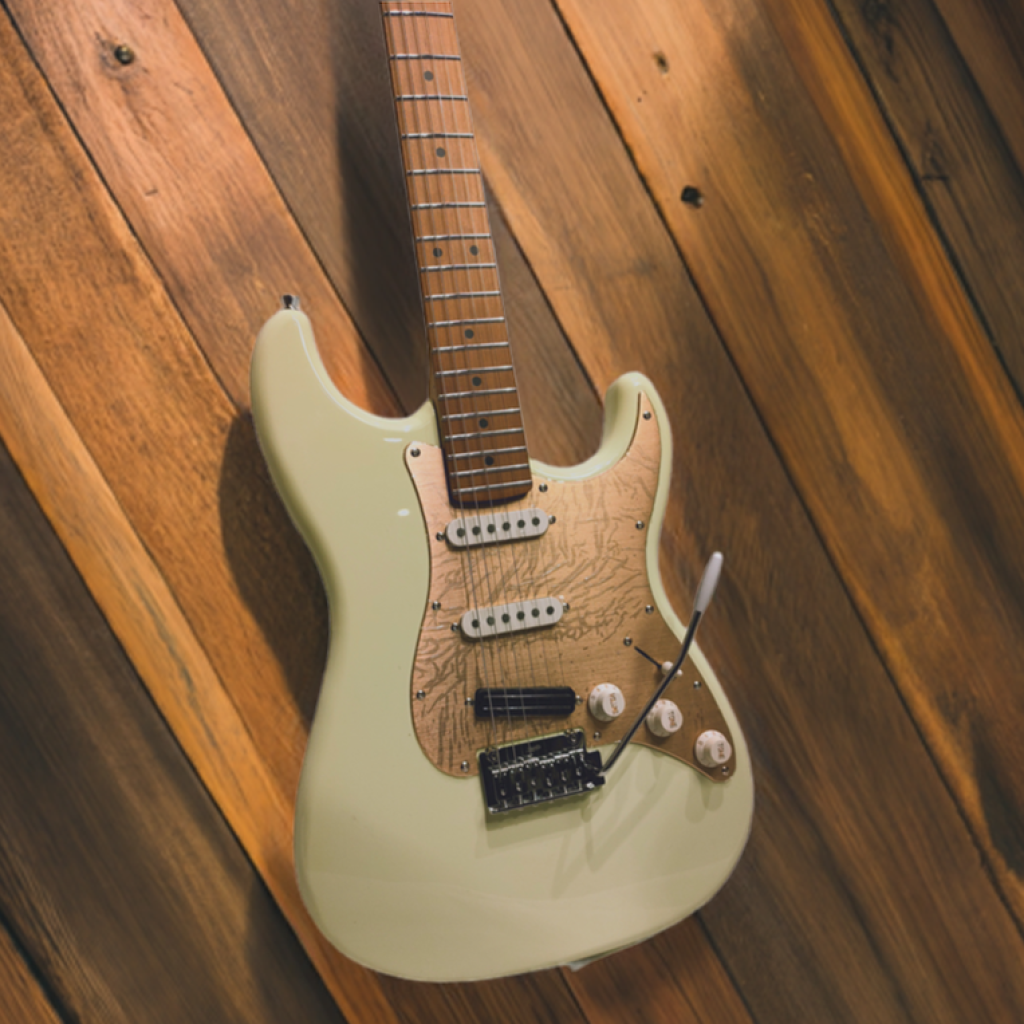 Electric Guitar Jet Guitars JS400 OW KR HSS Kairon Limited Edition Free Setup