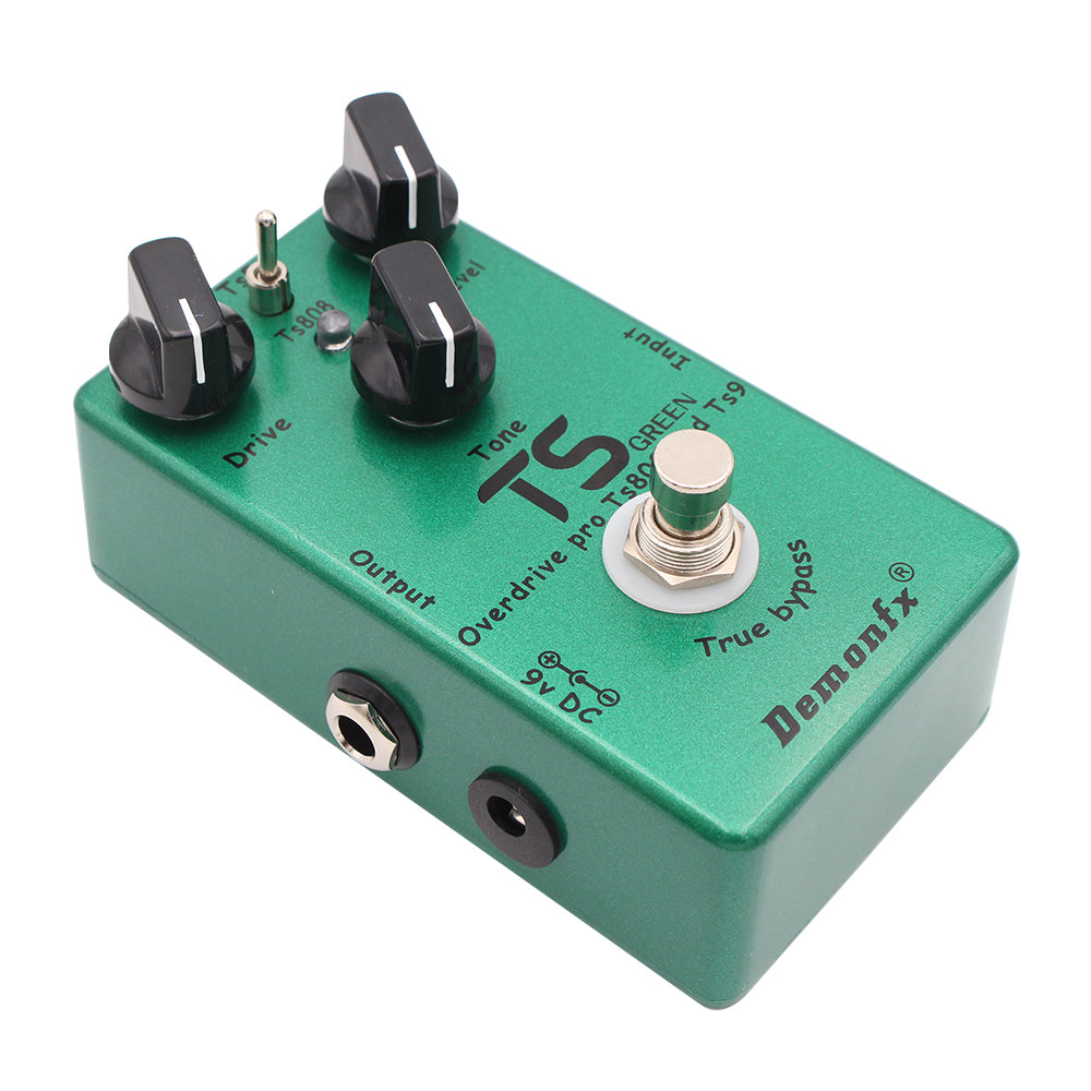 DemonFx Ts Green Overdrive Electric Guitar Pedal