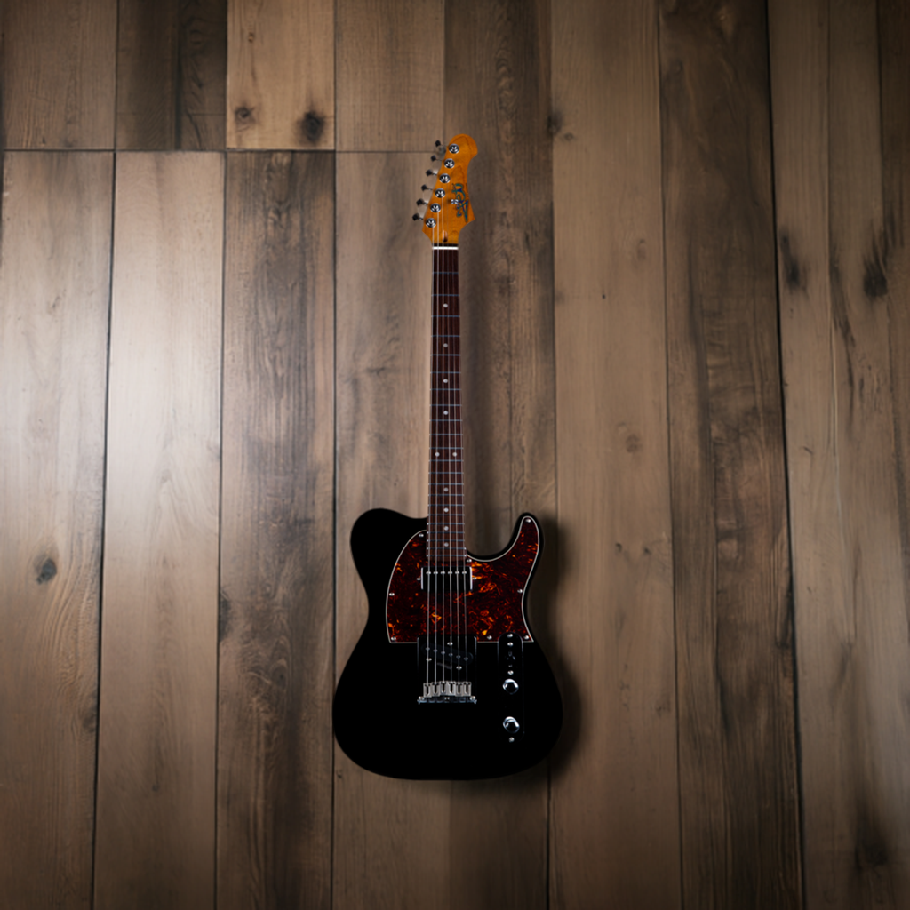 Electric Guitar Jet Guitars JT350 BKR Black Free Setup