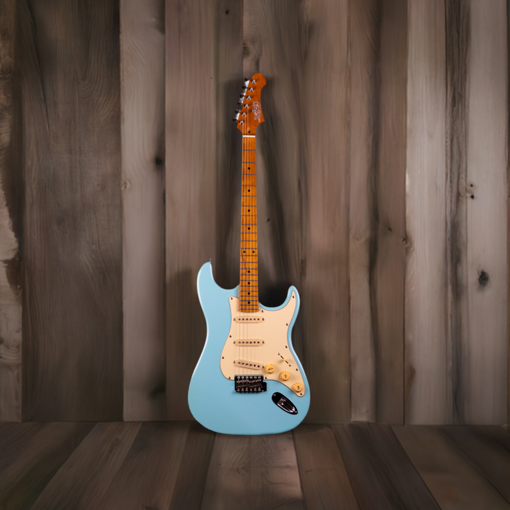 Electric Guitar Jet Guitars JS300 BL Sonic Blue Free Setup