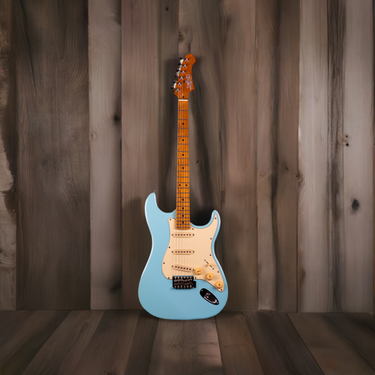 Electric Guitar Jet Guitars JS300 BL Sonic Blue Free Setup