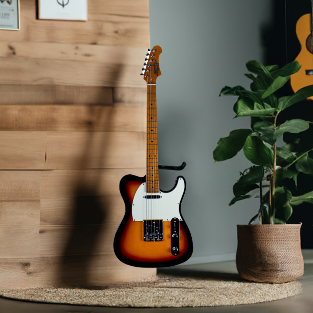 Electric Guitar Jet Guitars JT300 SB Sunburst Free Setup