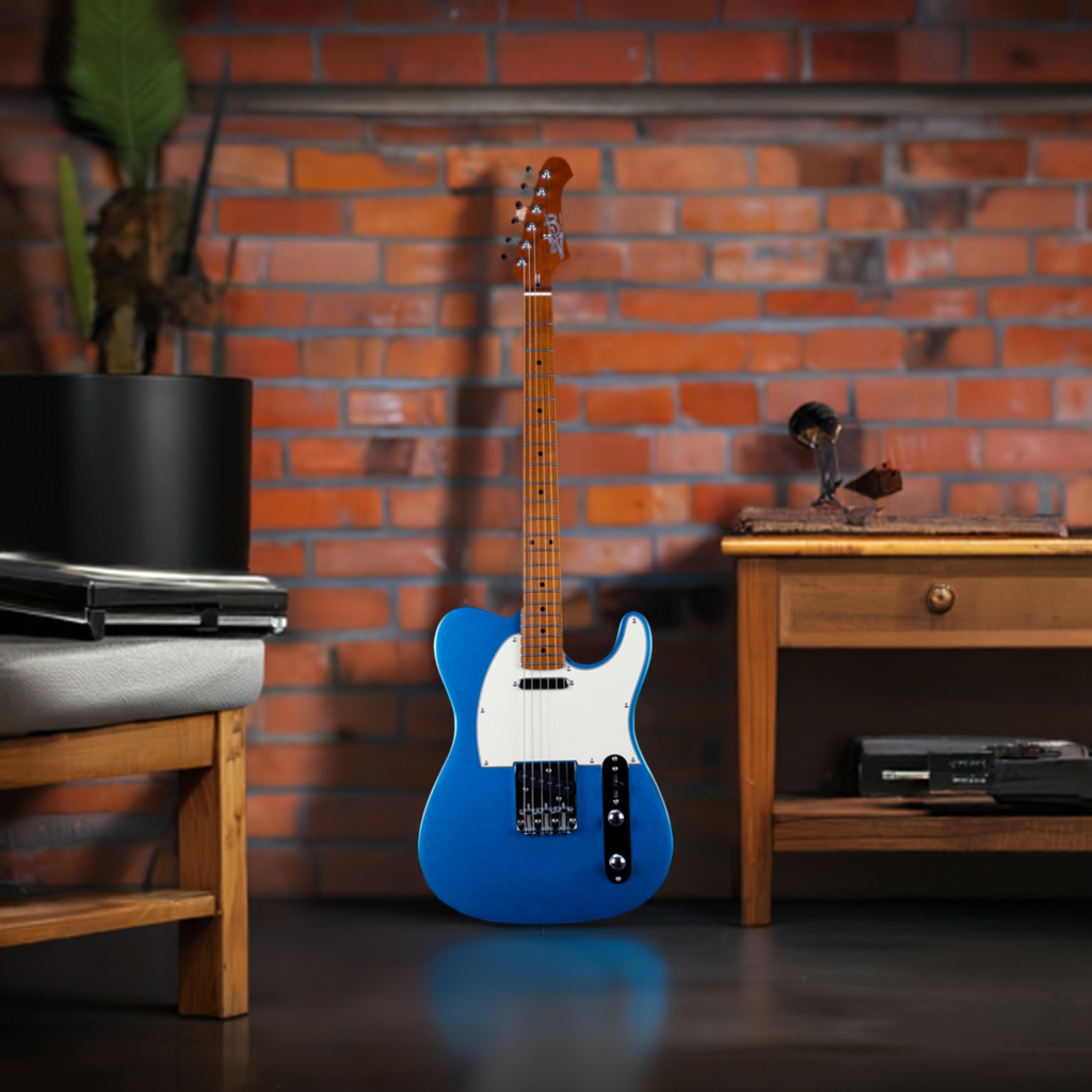 Electric Guitar Jet Guitars JT300 LPB Placid Blue Free Setup