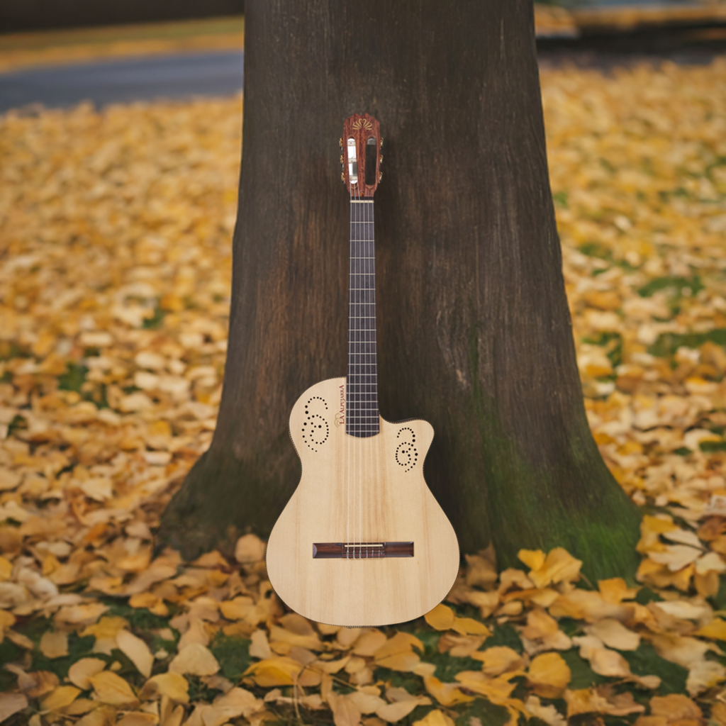 Argentine Tango La Alpujarra Model 300KINK Classical Concert Guitar With Case And Fishman INK-400