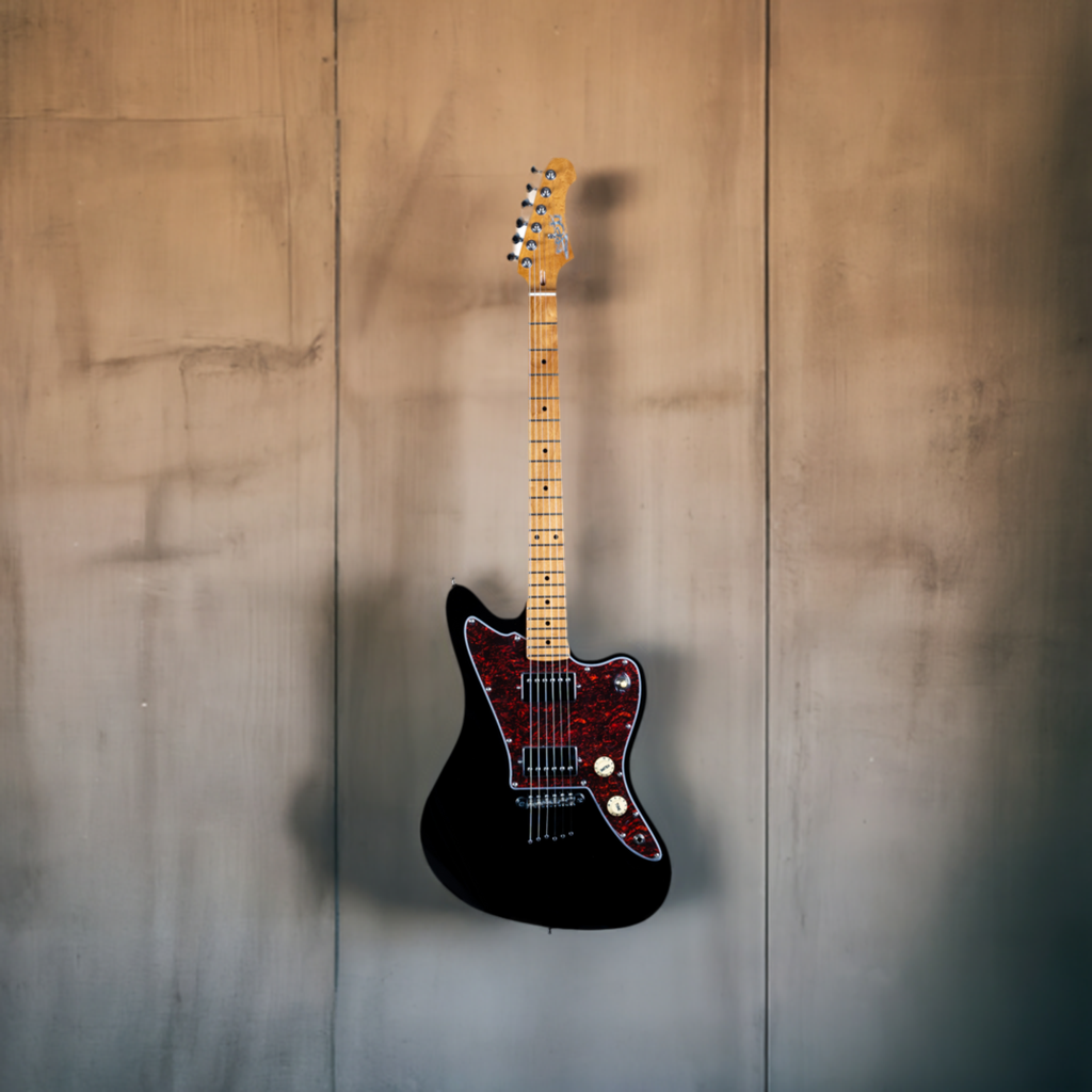 Electric Guitar Jet Guitars JJ350 BK Black Free Setup