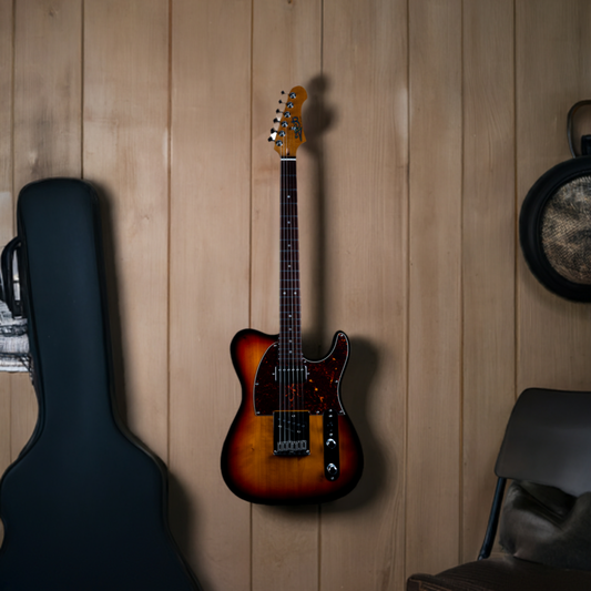Electric Guitar Jet Guitars JT350 SBR Sunburst Free Setup