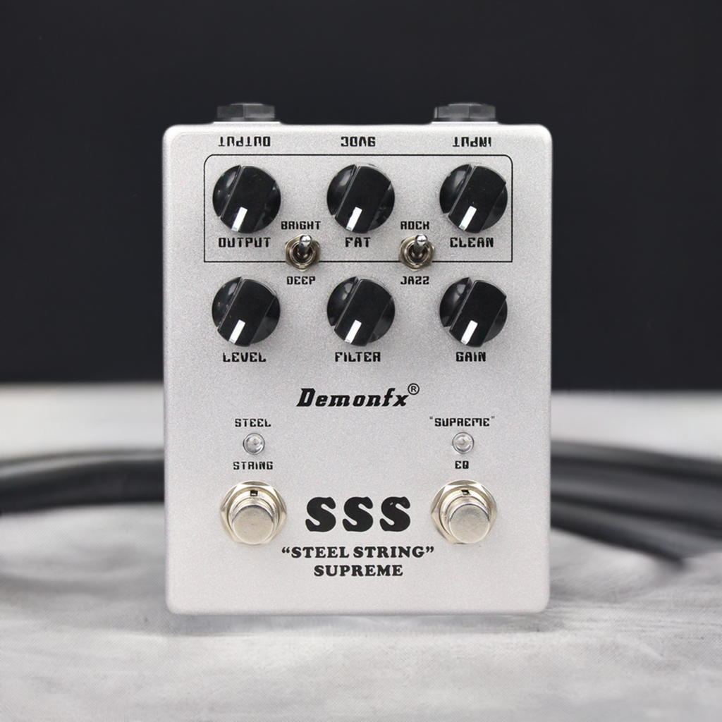 Demon fx Steel String Supreme パーフェクトクローン DemonFx Steel String Supreme Overdrive Electric Guitar Pedal