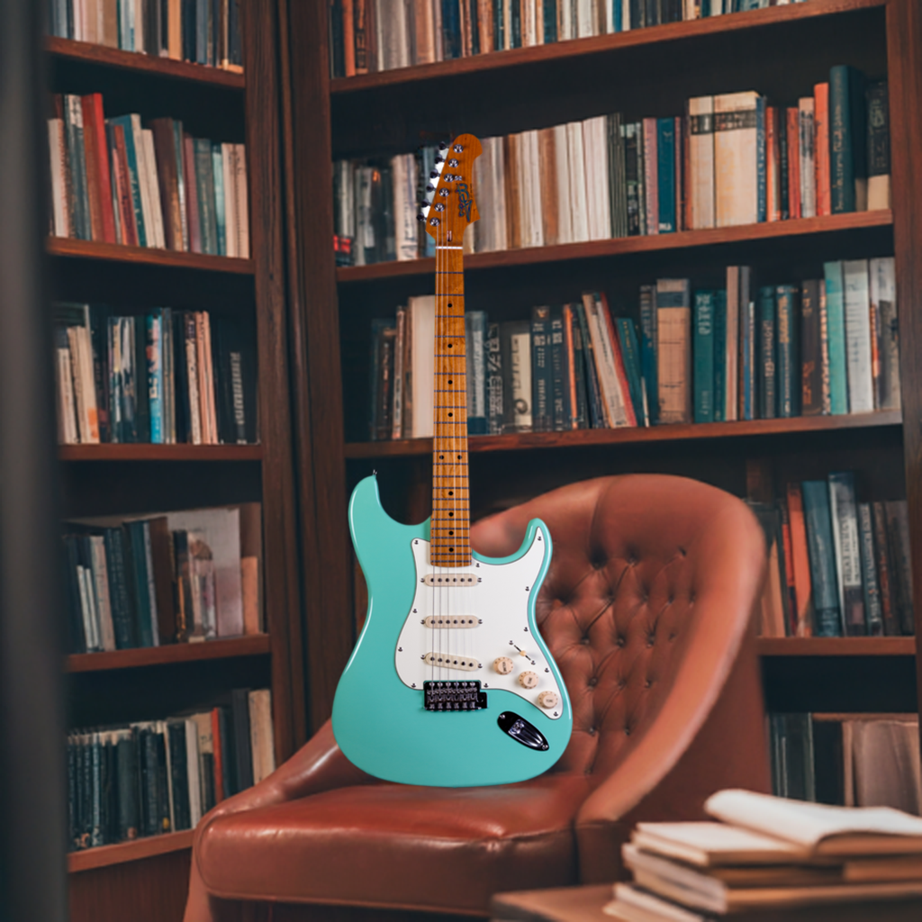 Electric Guitar Jet Guitars JS300 SFG Sea Foam Green Free Setup