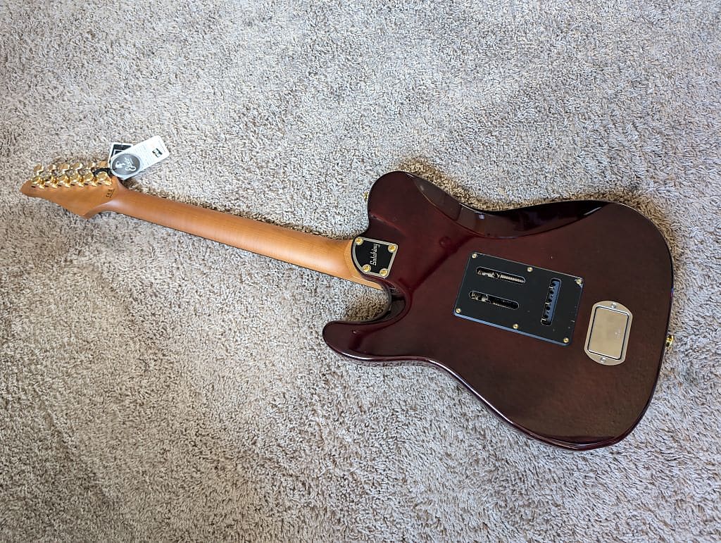Electric Guitar Soloking MT-1 Fm 22 Deluxe HH Mod Fishman Fluence In Shaded Edgeburst
