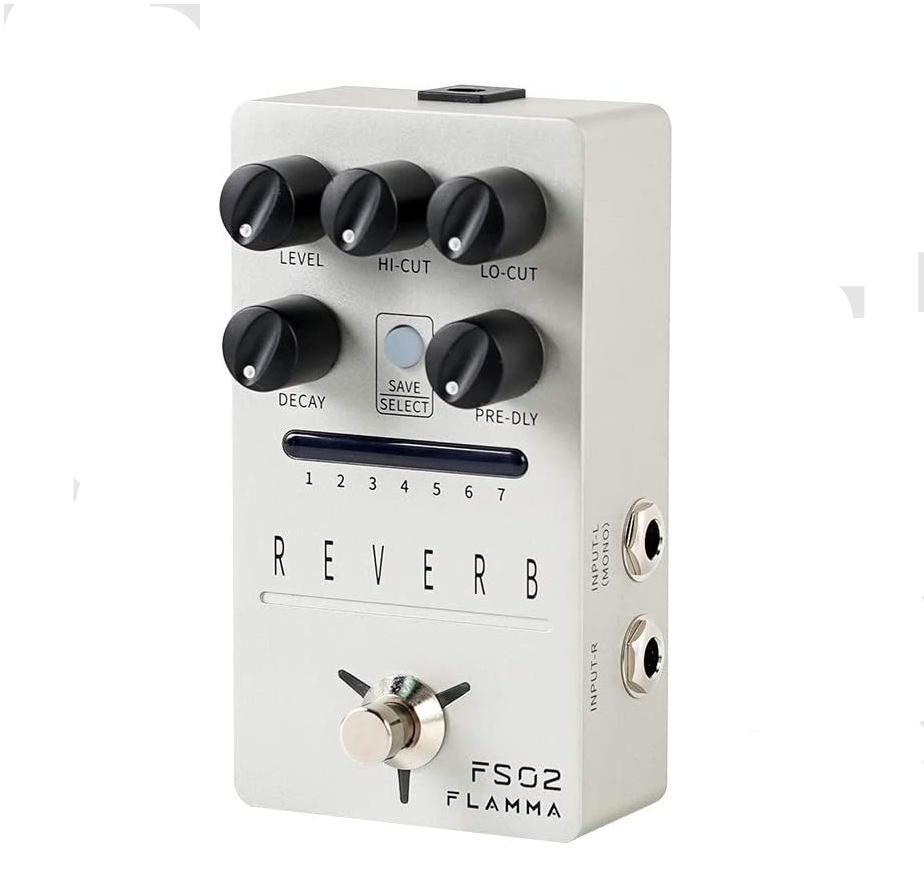 FLAMMA FS02 Reverb Guitar Pedal Stereo Digital