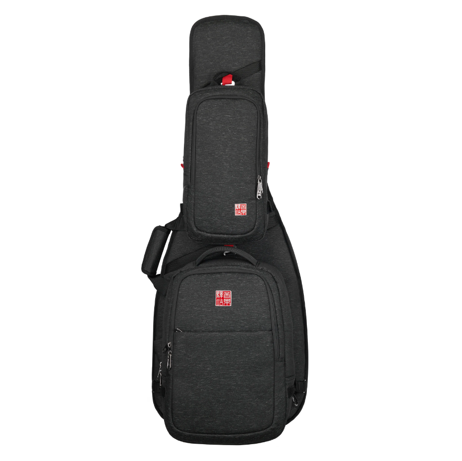 Music Area RBO EB BLK Electric Bass Gig Bag with Two Detachable Backpacks