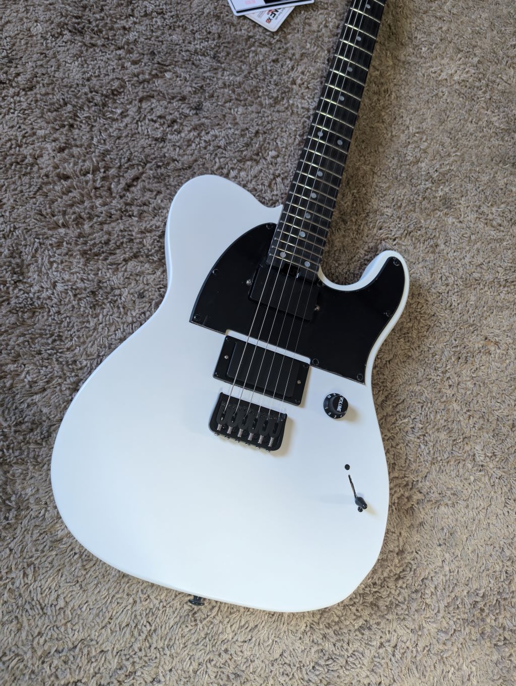 Electric Guitar Soloking MT-1 Deluxe HH 24 In Satin White Matte Nafiri Special Run Jescar